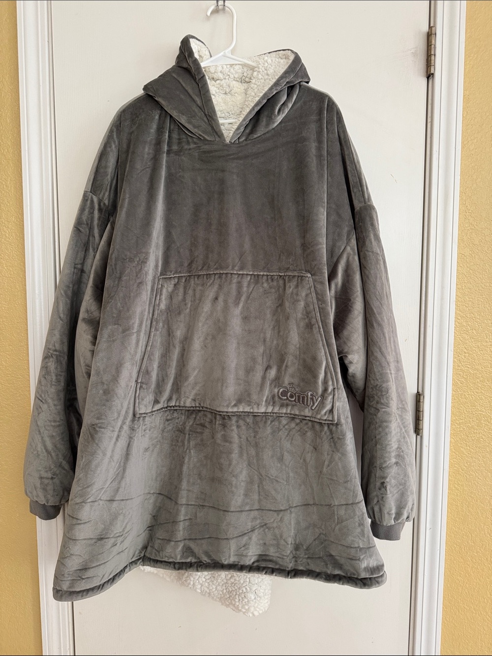 The Comfy Oversized Plush Hoodie - Gray with Fleece Lining